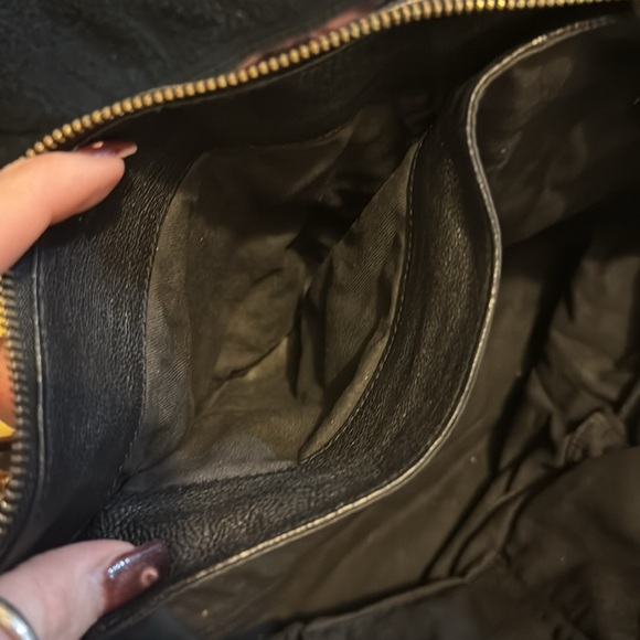 Chloe black leather shoulder bag silvering on the hardware - Picture 6 of 10